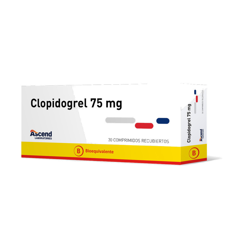 CLOPIDOGREL COM 75 MG X 30 ASCEND