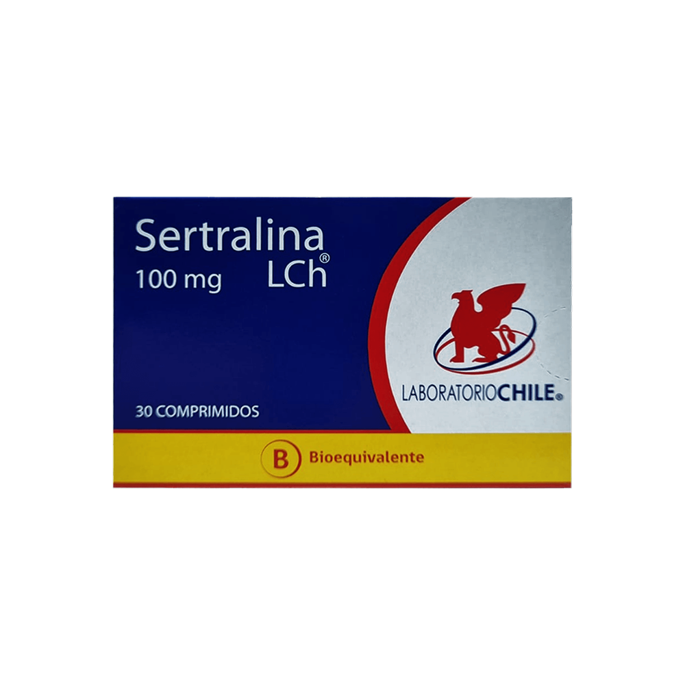 SERTRALINA COM 100 MG X 30 CHILE (BE)