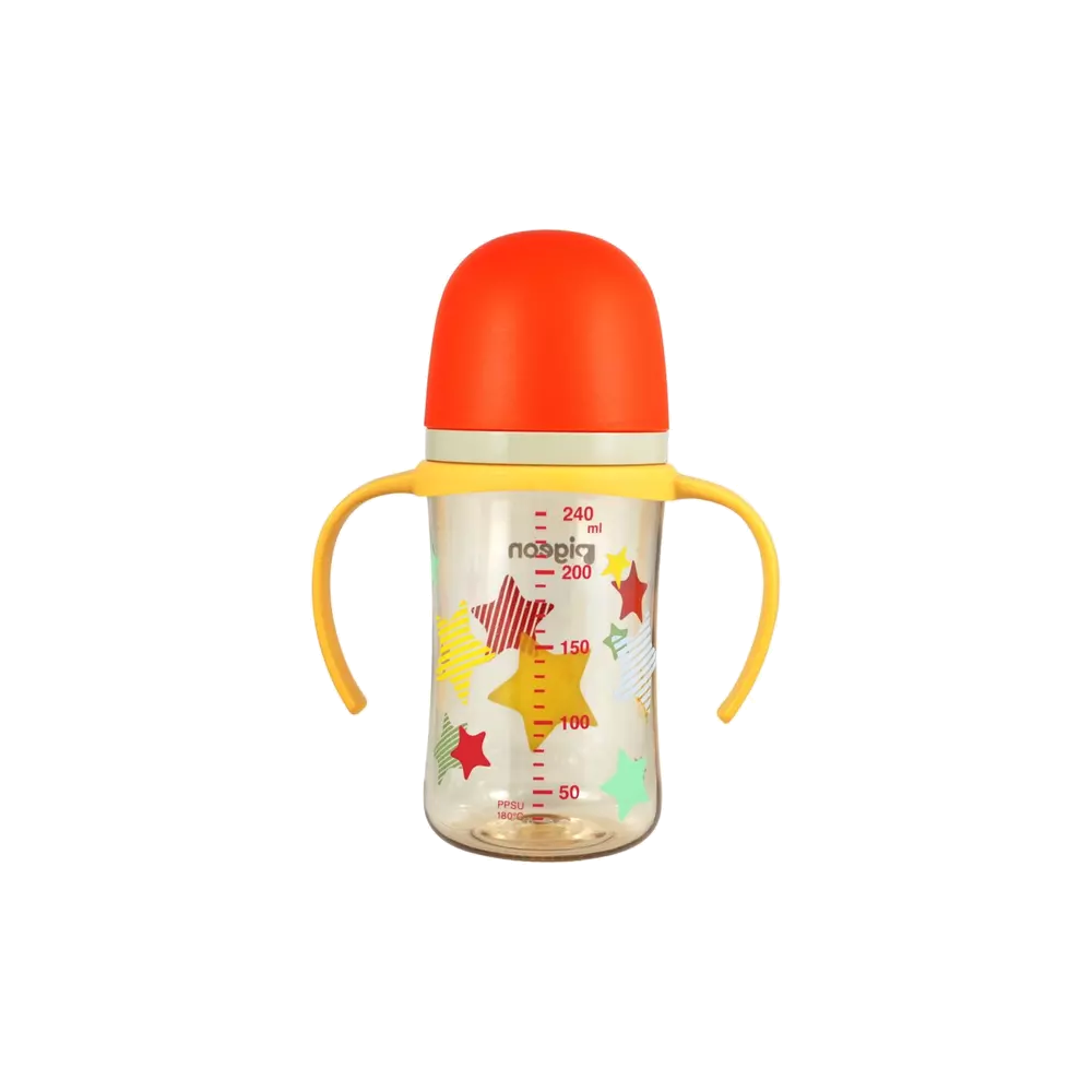 PIGEON BIBERON SOFTOUCH STARS CON ASA X 240 ML