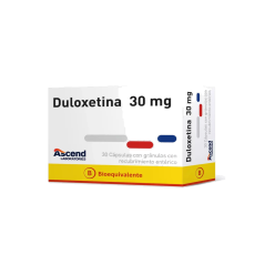 DULOXETINA CAP 30 MG X 30 ASCEND (BE)