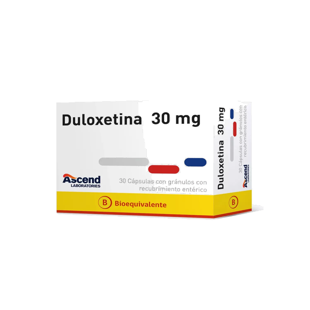 DULOXETINA CAP 30 MG X 30 ASCEND (BE)