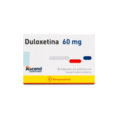 DULOXETINA CAP 60 MG X 30 ASCEND (BE)