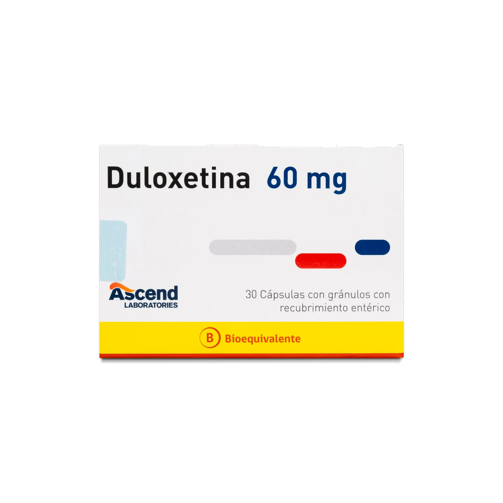 DULOXETINA CAP 60 MG X 30 ASCEND (BE)