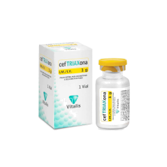 CEFTRIAXONA AMP 1 GR X 10 VITALIS (VP)