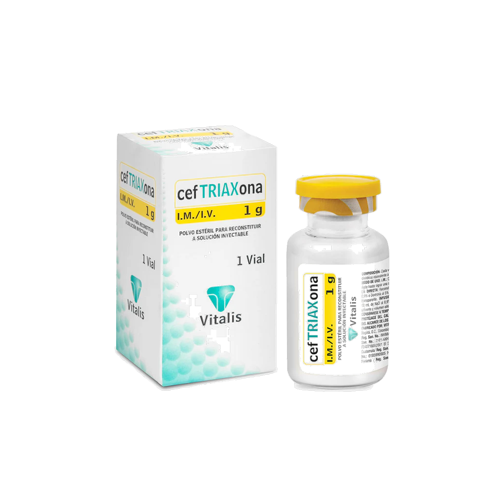 CEFTRIAXONA AMP 1 GR X 10 VITALIS (VP)