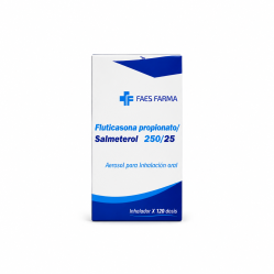FLUTICASONA/SALMETEROL INH 250/25 MCG X 120 DSS