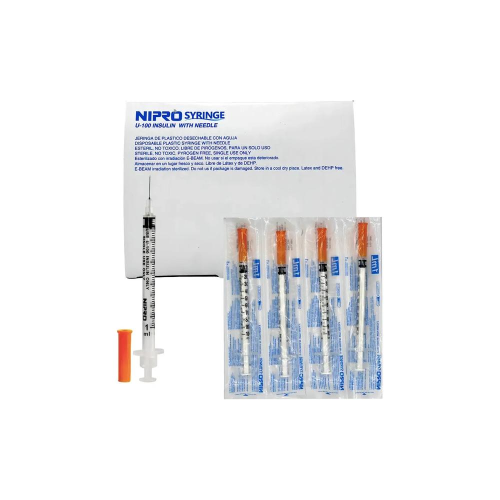 JERINGA INSULINA 1CC/ 31 G X 6 MM X 100 UND NIPRO