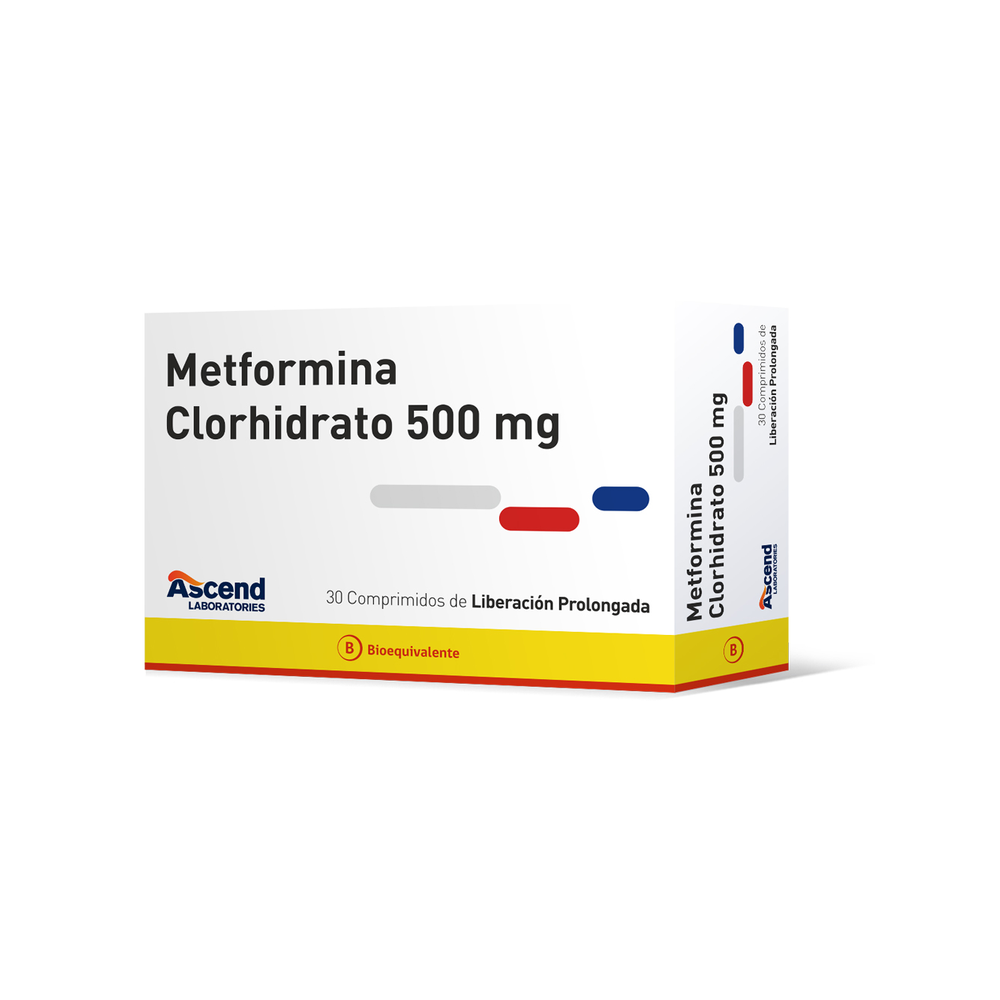 METFORMINA XR COM  500 MG X 30 ASCEND (BE)