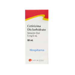 CETIRIZINA SOL 5 MG /5ML X 60 ML CAPLIN