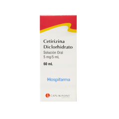 CETIRIZINA SOL 5 MG /5ML X 60 ML CAPLIN