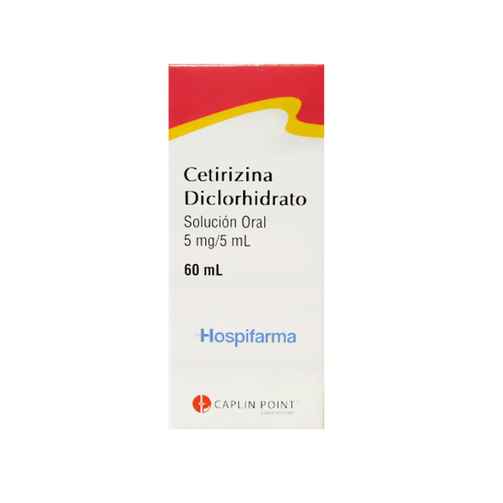 CETIRIZINA SOL 5 MG /5ML X 60 ML CAPLIN