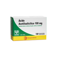 ACIDO ACETIL SALICILICO COM 100 MG X 100 PAST