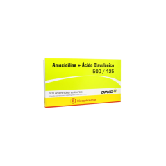 AMOXICILINA+ACID/CLAV COM 500/125 MG X 20 OPKO (BE)