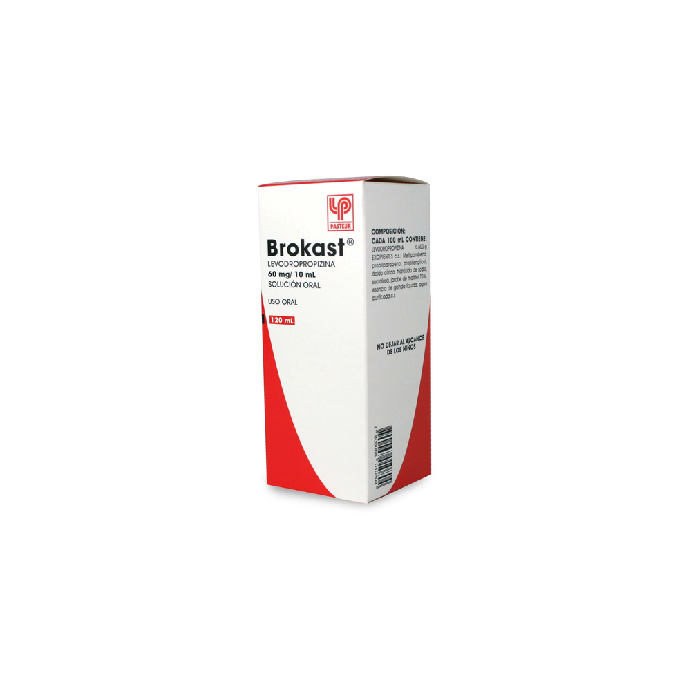 BROKAST 60MG/10ML X 120 ML PASTEUR