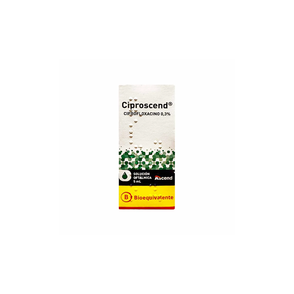 CIPROSCEND SOL OFTALMICA 0,3% X 5 ML (BE)