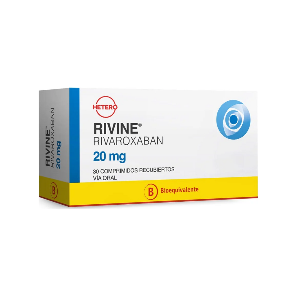 RIVINE BIOEQUIVALENTE COMPRIMIDOS RECUBIERTOS 20MG X30