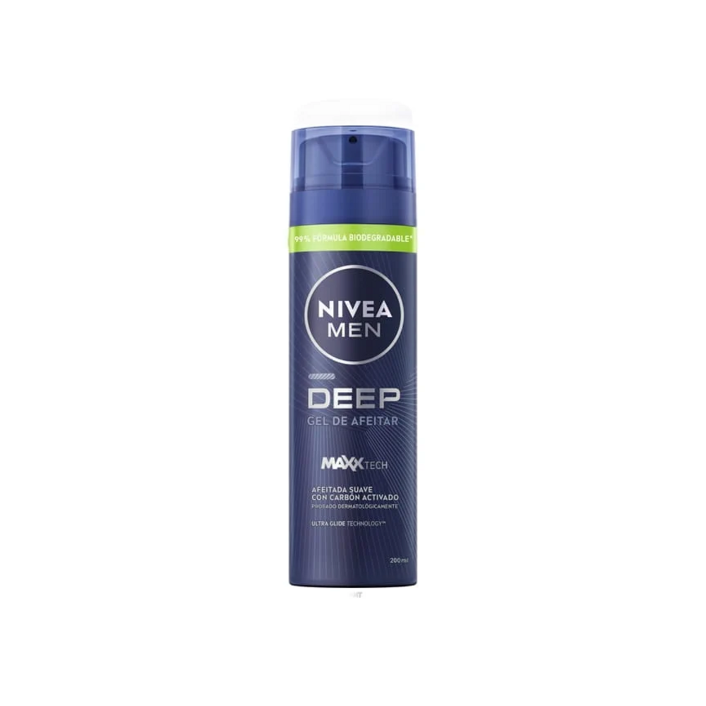 NIVEA DEEP GEL DE AFEITAR 200 ML CARBON