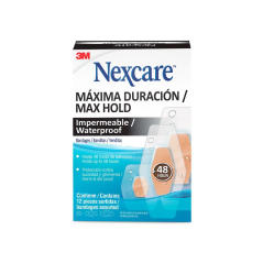 NEXCARE BANDITAS MAXIMA DURACION IMPERMEABLE SURTIDAS X 12