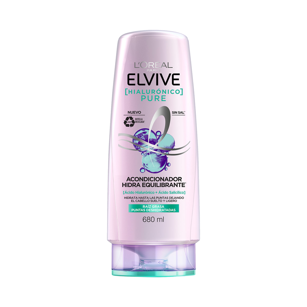 ELVIVE ACONDICONADOR HA PURE 680 ML