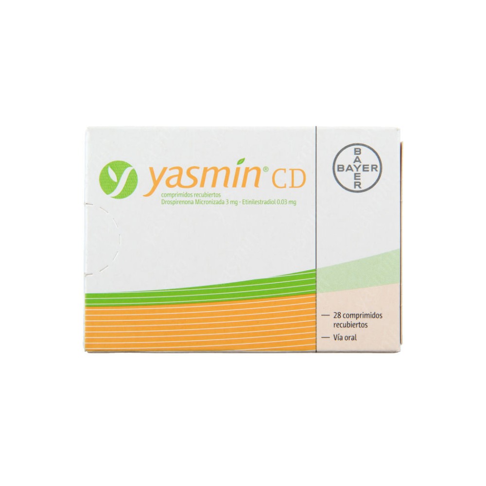Yasmin CD Drospirenona / Etinilestradiol 28 Comprimidos Recubiertos