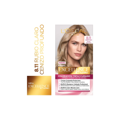 EXCELLENCE CREME 8.11 RUB CLARO CENIZA PROFU.