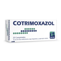 Cotrimoxazol Sulfametoxazol / Trimetoprima 20 Comprimidos  / PRECIO POR UNIDAD DE MEDIDA / $ 121.- valor por unidad