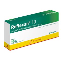 Reflexan (B) Ciclobenzaprina 10mg 10 Comprimidos Recubiertos  / PRECIO POR UNIDAD DE MEDIDA / $ 477.- valor por unidad