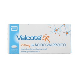 Valcote ER (R) Ácido Valproico 250mg 50 Comprimidos Prolongados