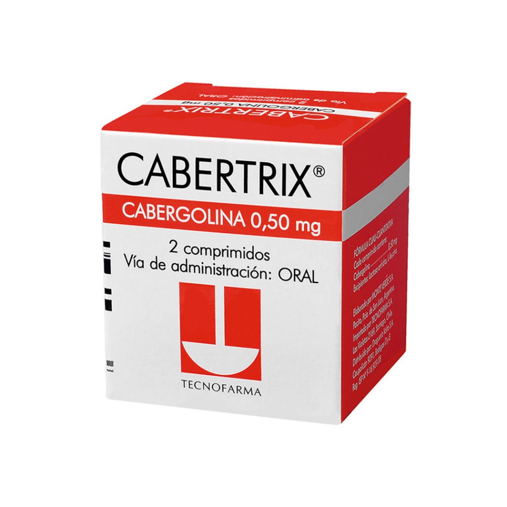 Cabertrix Cabergolina 0.5mg 2 Comprimidos