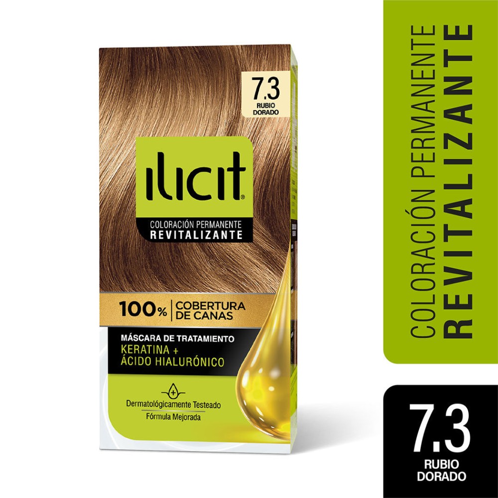 Tintura Permanente Ilicit 7/3 Rubio Dorado