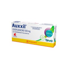 Auxxil (B) Levofloxacino 500mg 10 Comprimidos Recubiertos  / PRECIO POR UNIDAD DE MEDIDA / $ 2862.- valor por unidad