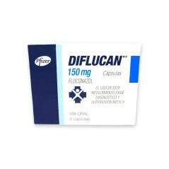 Diflucan Fluconazol 150mg 2 Cápsulas / PRECIO POR UNIDAD DE MEDIDA / $ 9438.- valor por unidad