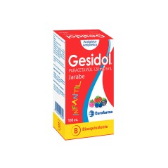 Gesidol Infantil (B) Paracetamol Jarabe 100ml / PRECIO POR UNIDAD DE MEDIDA / $ 4928.- valor por cada 100 ml / gr