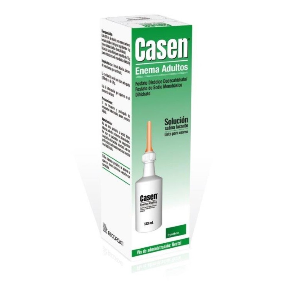 Casen Enema Adulto 133ml  / PRECIO POR UNIDAD DE MEDIDA / $ 2337.- valor por cada 100 ml / gr