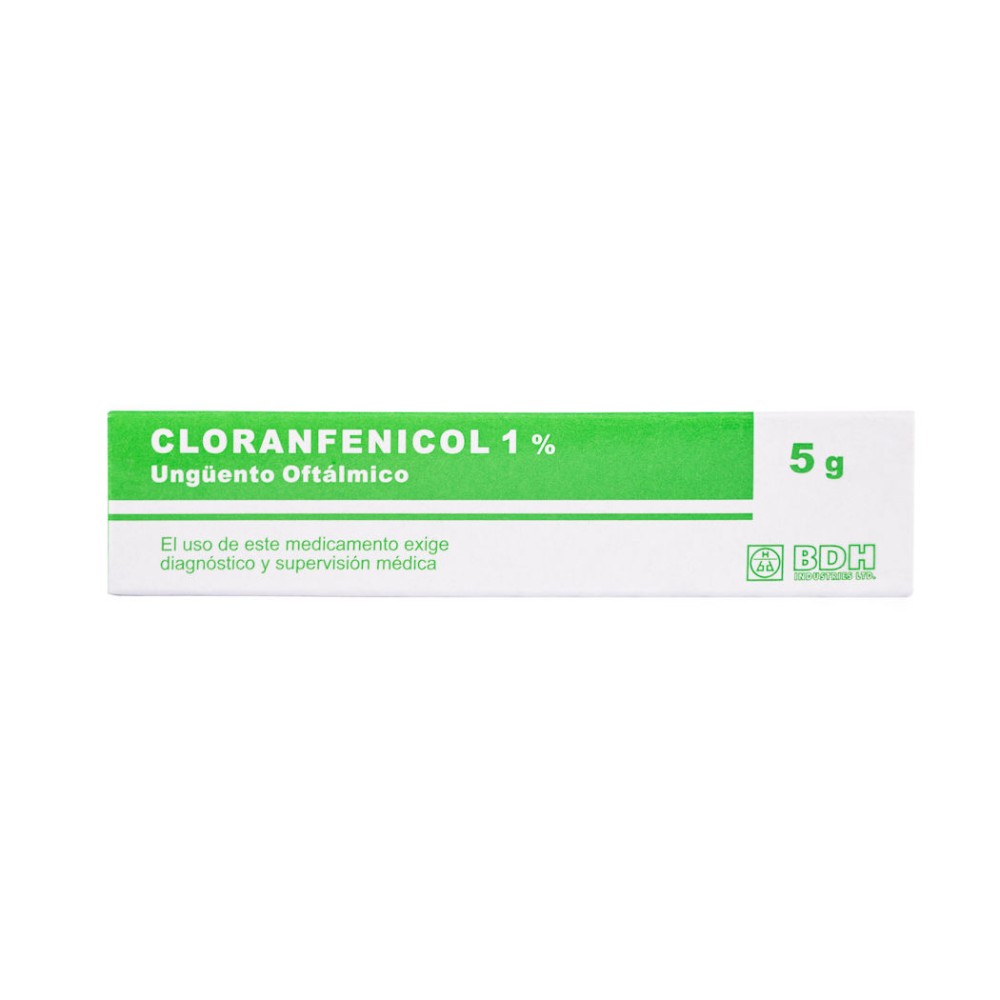 Cloranfenicol 1% Unguento Oftalmico 5gr / PRECIO POR UNIDAD DE MEDIDA / $ 27798.- valor por cada 100 ml / gr