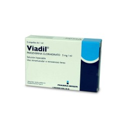 Viadil Pargeverina 5mg Inyectable 2 Ampollas  / PRECIO POR UNIDAD DE MEDIDA / $ 261919.- valor por cada 100 ml / gr