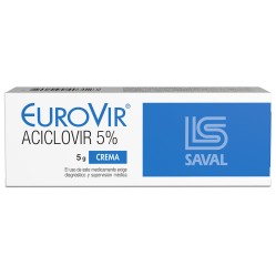 EuroVir Aciclovir 5% Crema 5g  / PRECIO POR UNIDAD DE MEDIDA / $ 231193.- valor por cada 100 ml / gr