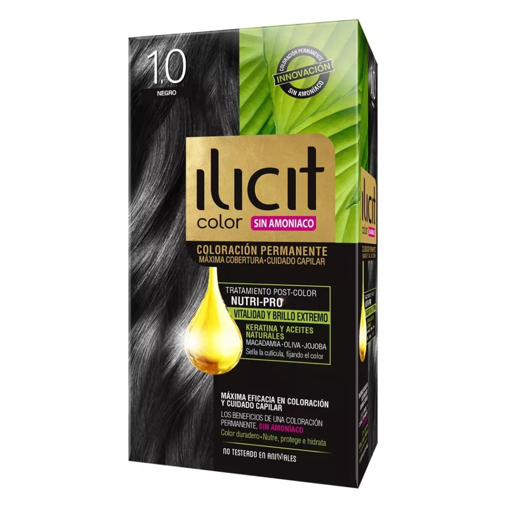 Tintura Ilicit Sin Amoníaco 1/0 Negro Tintura Ilicit Sin Amoníaco 1/0 Negro