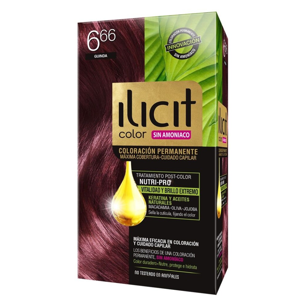Tintura Ilicit Sin Amoníaco 6/66 Guinda Tintura Ilicit Sin Amoníaco 6/66 Guinda