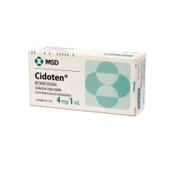 Cidoten 4mg/ml 1 Ampolla   / PRECIO POR UNIDAD DE MEDIDA / $ 765527.- valor por cada 100 ml / gr