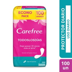 Protectores Diarios Carefree 100 Unidades