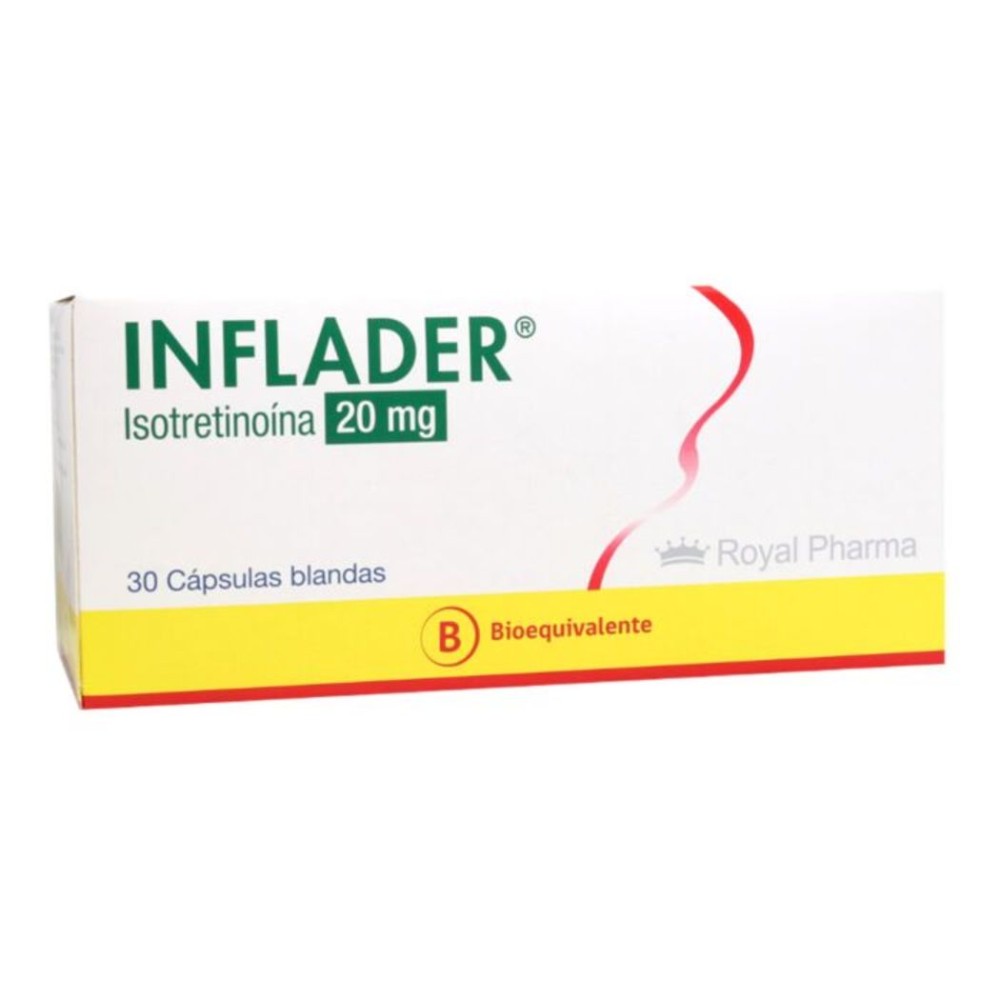 Inflader (B) Isotretinoí­na 20mg 30 Cápsulas