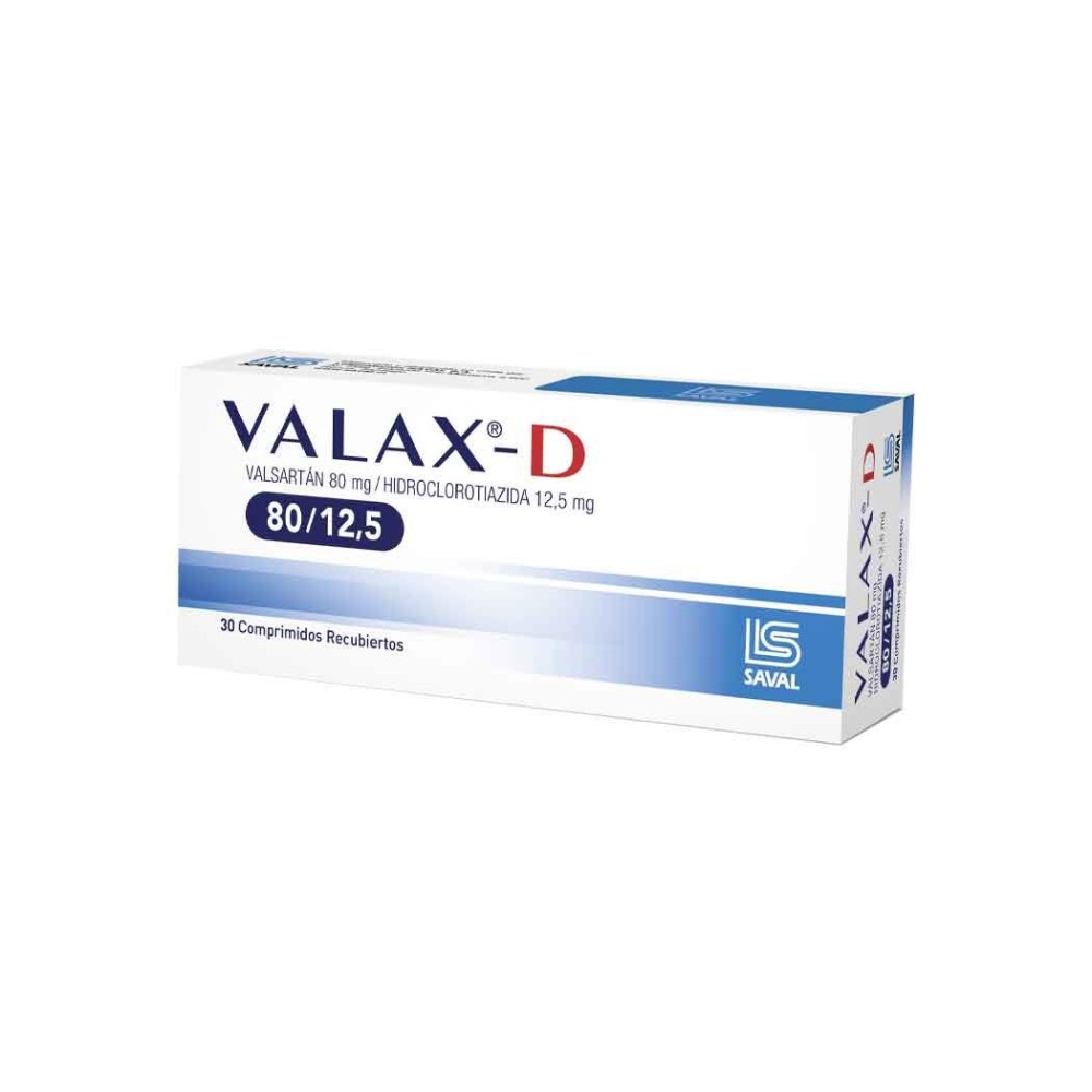 Valax-D Valsartán 80/12.5 30 Comprimidos Recubiertos