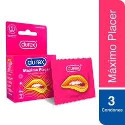 Condones Durex Máximo Placer 3 Unidades