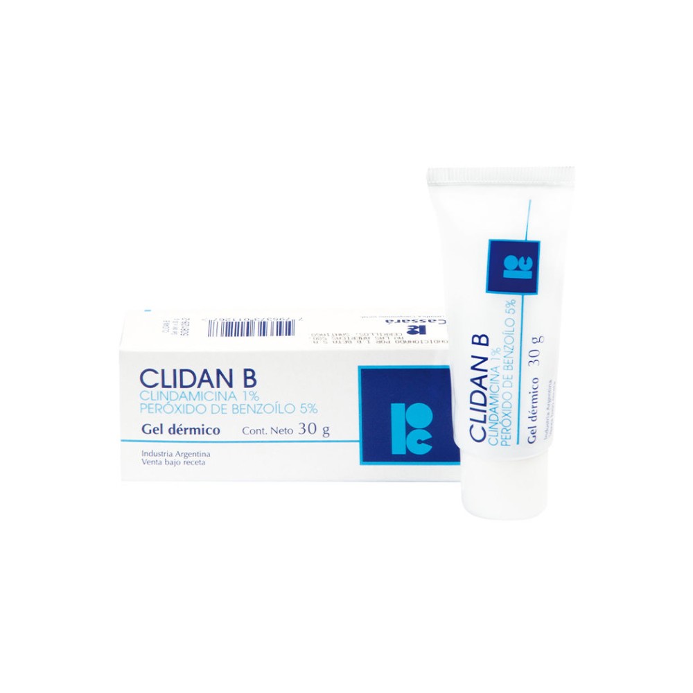 Clidan B Clindamicina / Peróxido de Benzoí­lo Gel Dérmico 30g