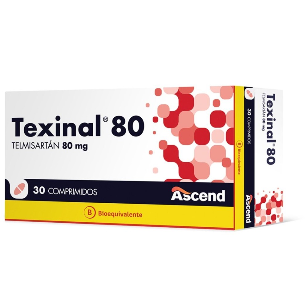 Texinal (B) Telmisartan 80mg 30 Comprimidos
