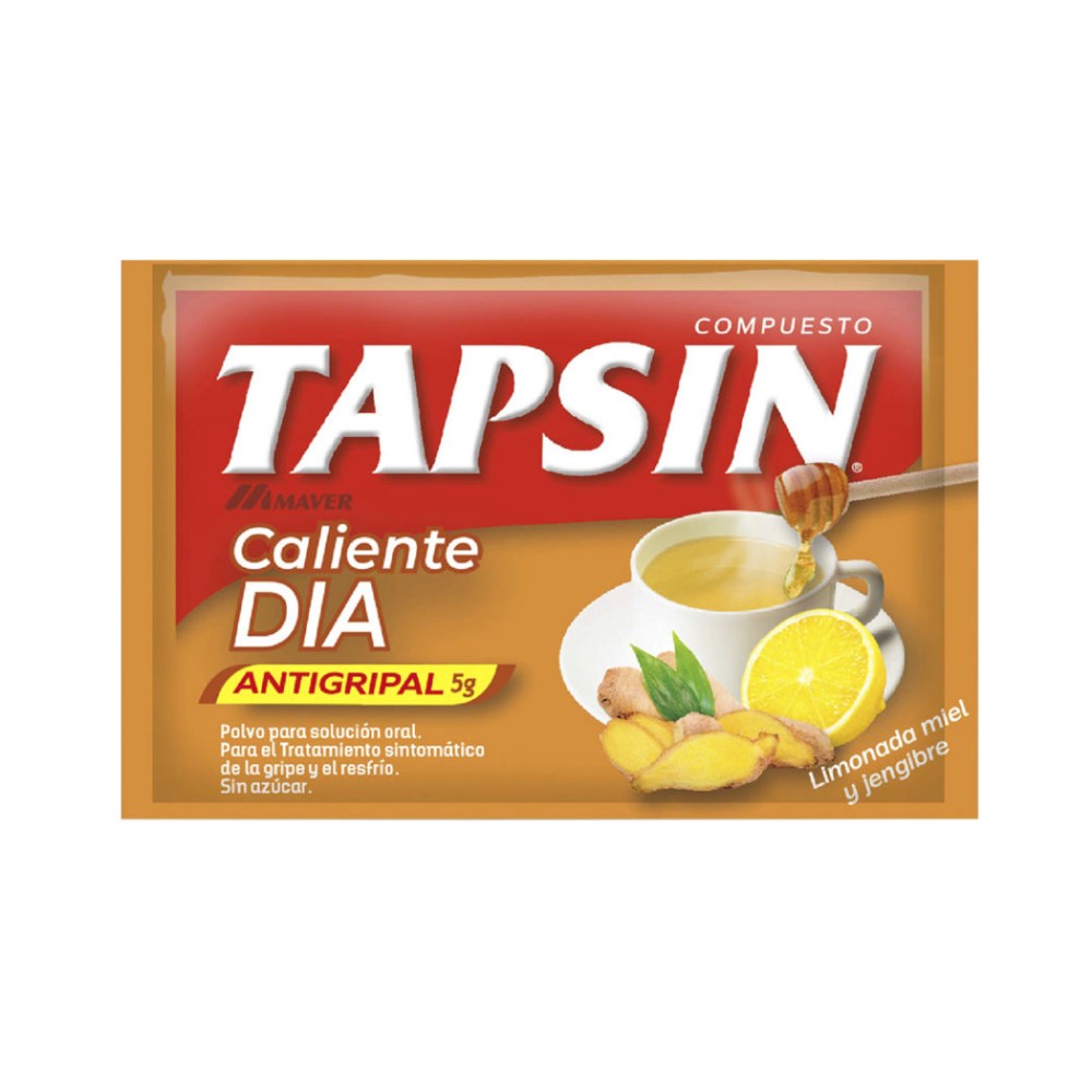 Tapsín Caliente Día (B) Paracetamol Limón-Miel-Jengibre 5g
