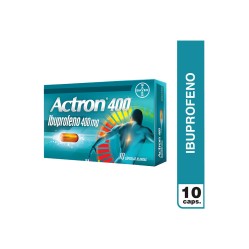 Actron Ibuprofeno 400mg 10 Cápsulas Blandas