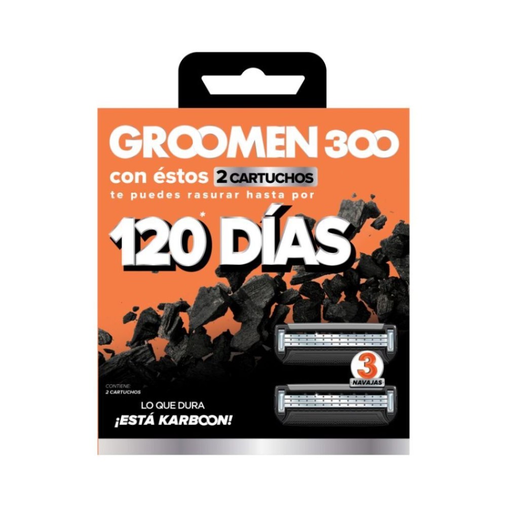 Repuesto Maquina Afeitar Groomen 300 x2 Repuestos