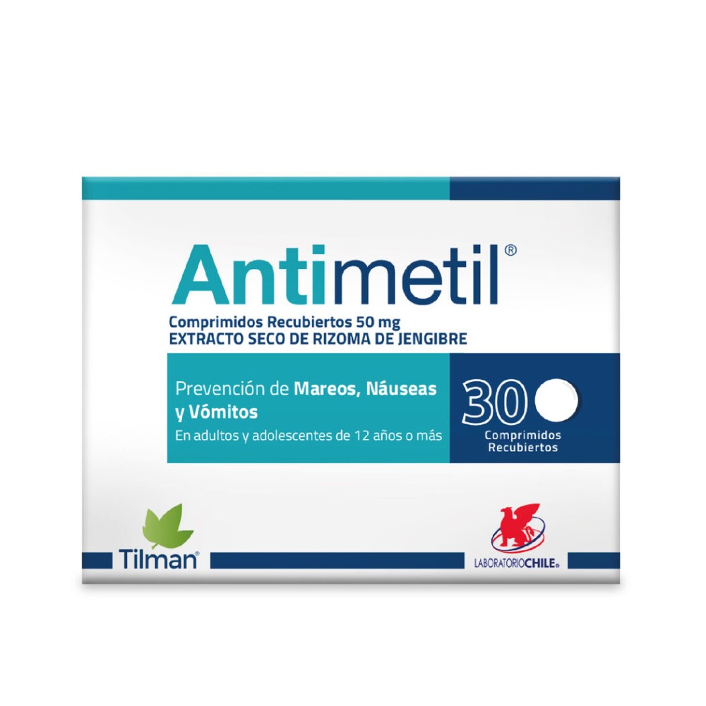 Antimetil Extracto de Jengibre 30 Comprimidos Recubiertos
